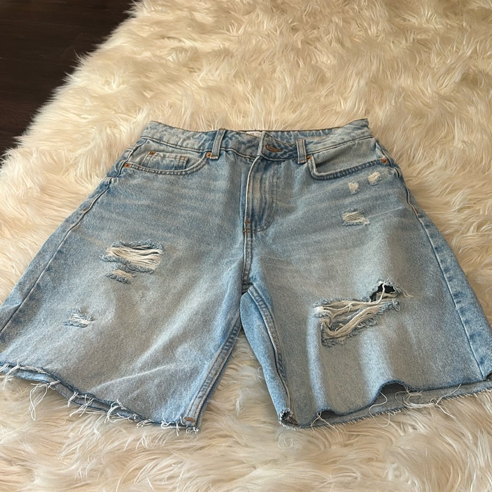 Primary high waisted denim shorts size 4